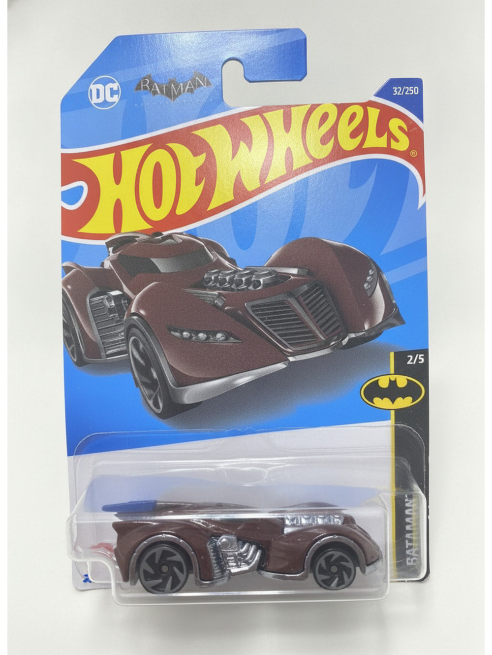 2022 Hot Wheels Batman: Arkham Asylum Batmobile Batman 2/5 Brown Brand New